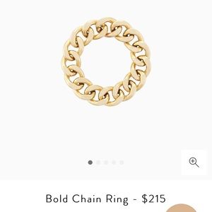 Mejuri 14k gold Bold Chain Ring Size6